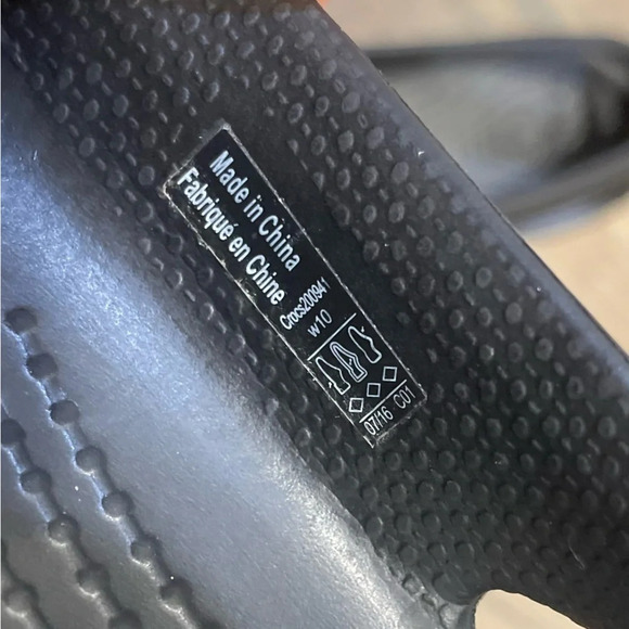 Crocs Black Kadee Flats Ballet Sling Black Cut Out Shoes Sandals Women's 10 - Picture 5 of 10